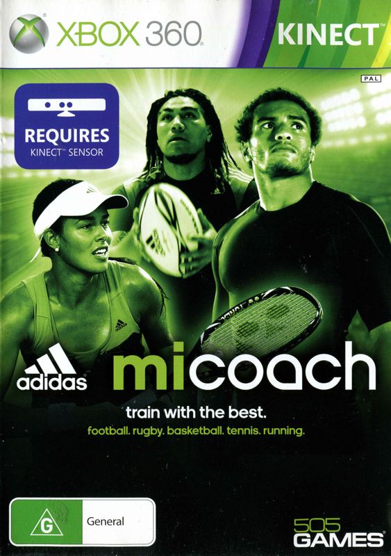 Adidas miCoach box art for Xbox 360